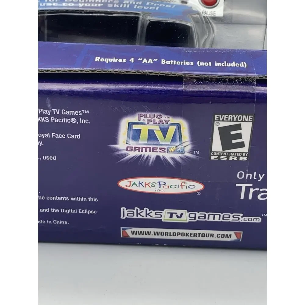 Jakks Pacific, World Poker Tour Platinum‎ Series Plug N Play TV Video Game NEW